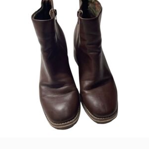 Kork-Ease Brown Leather Ankle Boots Women’s Classic Casual‎ Booties Size 7